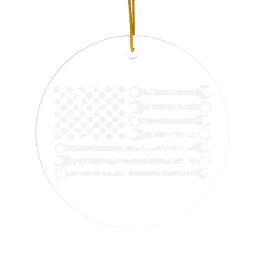 auto mechanic usa Ceramic Ornaments