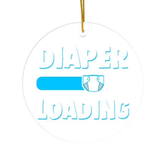 Funny Diaper Loading Design for Adults Kids ABDL Ceramic Ornaments