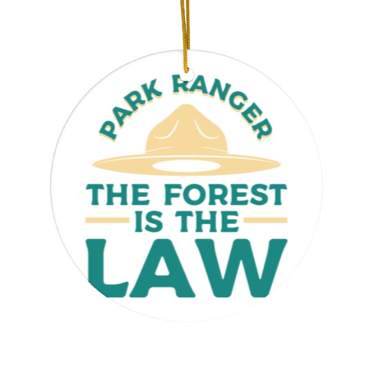Park Ranger Law Gift Ceramic Ornaments