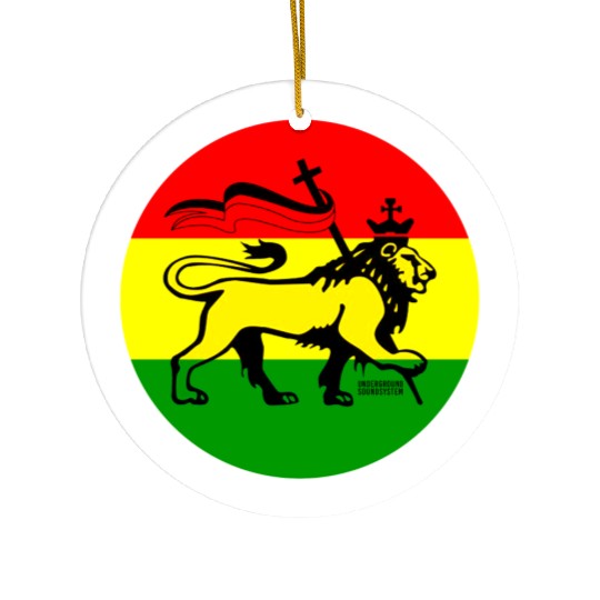 RASTA CONQUERIN LION Ceramic Ornaments