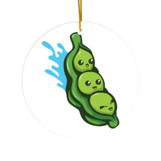 Peas Surfing Ceramic Ornaments