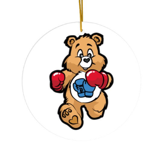 TEDDY BEAR BOXER Boxing Figher Son Daughter Ceramic Ornaments