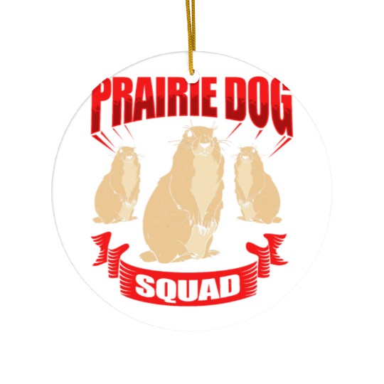 Prairie Dog Groundhog Squirrel Xerini Rodent Ceramic Ornaments