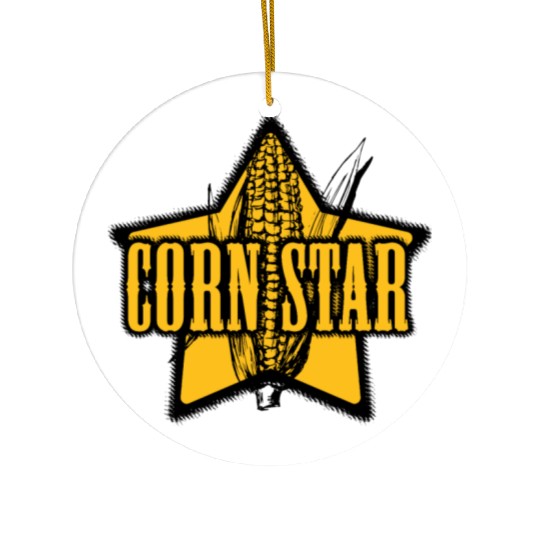 CORN STAR Farmer Ceramic Ornaments