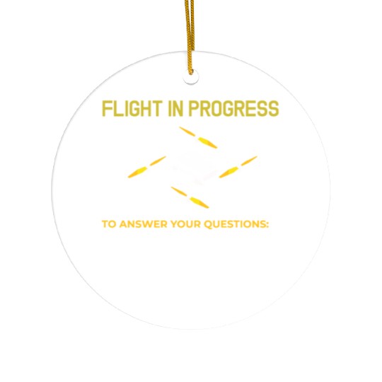 Do Not Disturb Flight In Progress Drone Hobby Rc Ceramic Ornaments