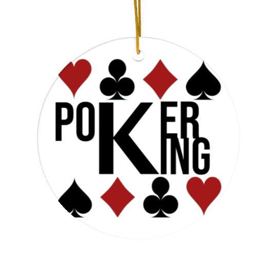 Poker King Ceramic Ornaments