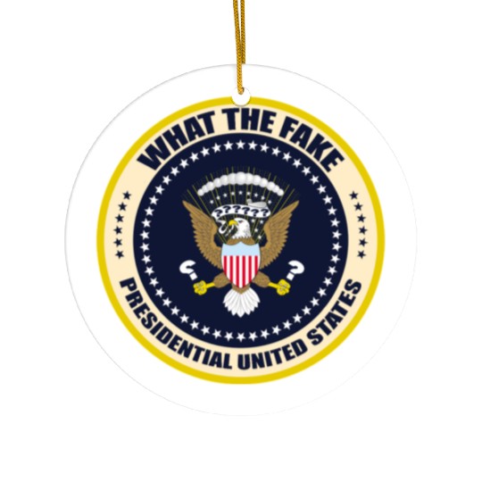 fake presidential seal Ceramic Ornaments