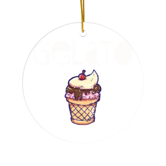 Gelato Ceramic Ornaments