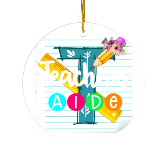Teacher's Aide Ceramic Ornaments Teacher Assistant Gift