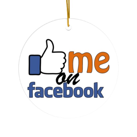 like me on facebook Ceramic Ornaments