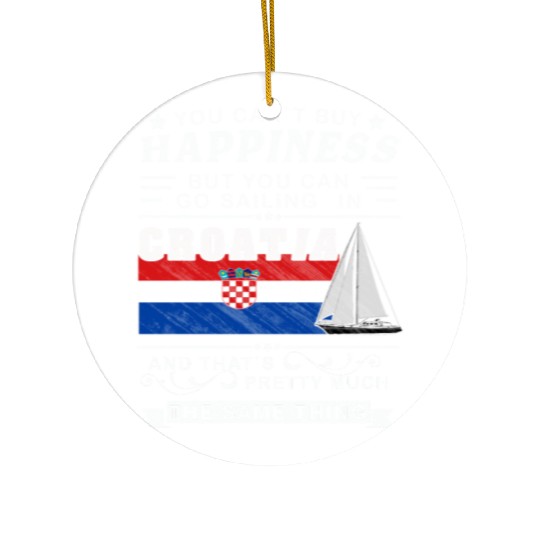 Croatia sailing, sailing ship Mediterranean gift Ceramic Ornaments