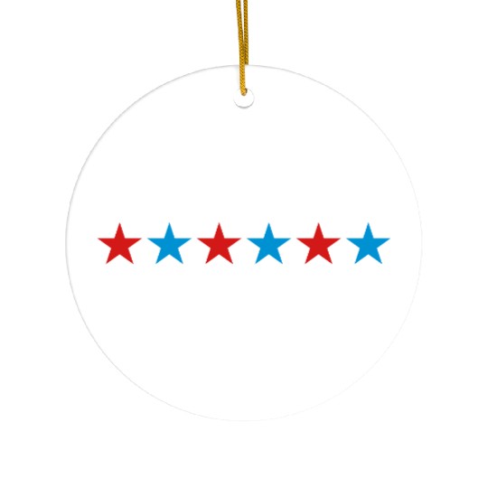 STAR STARS MILITARY BARS Vector B Ceramic Ornaments