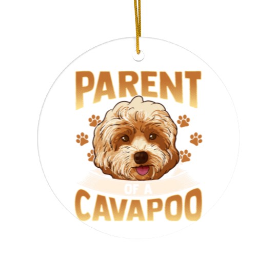 Cavapoo Dog Cavoodle Dogs Poodle Cute Puppy Gift Ceramic Ornaments
