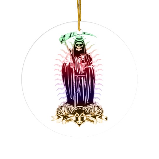 Santa Muerte - Santisima Muerte - Holy Death Ceramic Ornaments