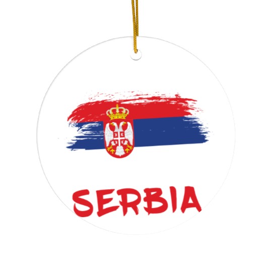 Team Serbia / Flag Ceramic Ornaments