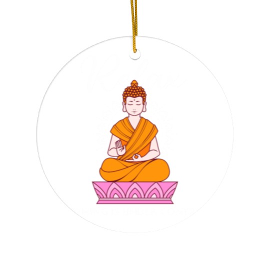 Buddha Quote india hindu shanti Buddhist Relax Ceramic Ornaments