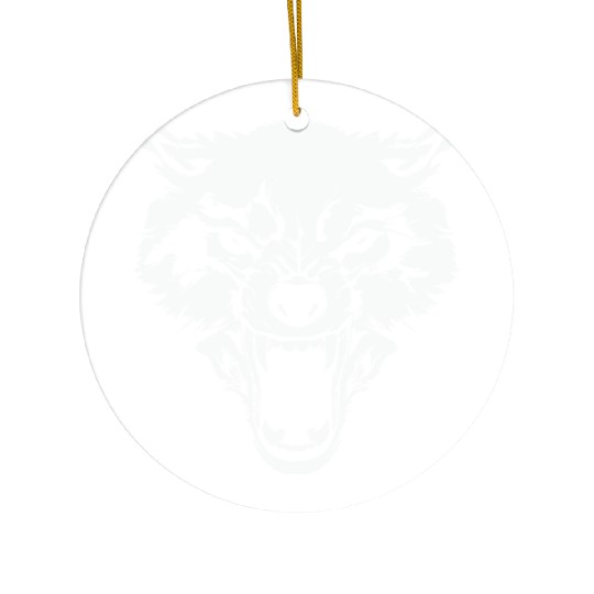 Wolf Bad Wolf Alpha Wolf Ceramic Ornaments