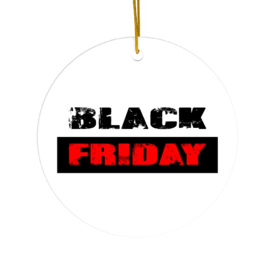 Black Friday Ceramic Ornaments