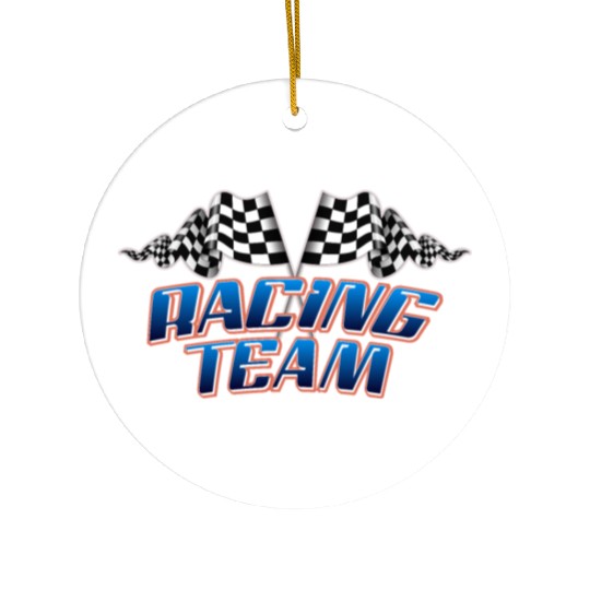 Racing team Ceramic Ornaments