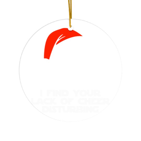 Darth Vader Santa Claus Christmas Sweater Design Ceramic Ornaments