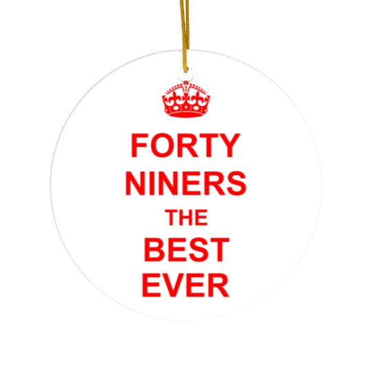 san francisco football logo Ceramic Ornaments