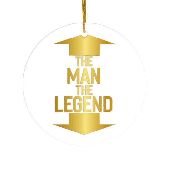 the man the legend Ceramic Ornaments