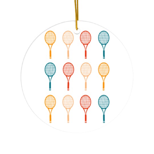 tennis rackets Ceramic Ornaments