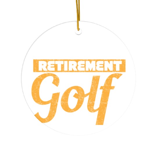 Golf retirement Ceramic Ornaments