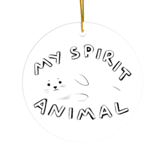 Seal is my spirit animal Ceramic Ornaments
