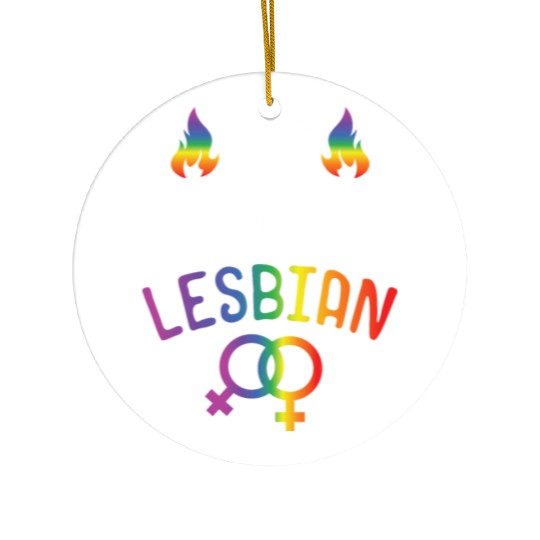 LGBT Gay Pride Lesbian Hot Single Lesbian Ceramic Ornaments