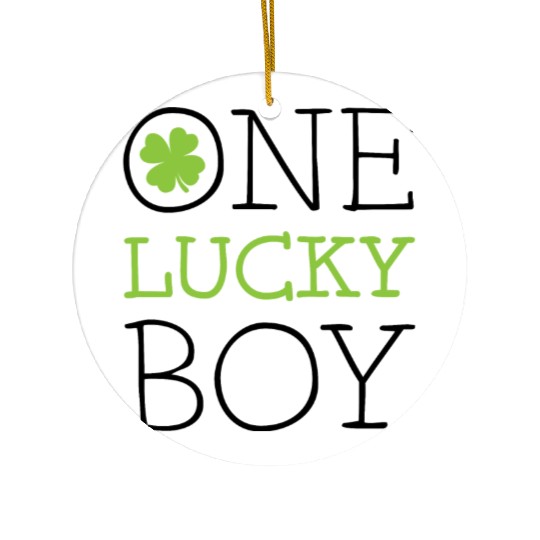 One lucky boy Ceramic Ornaments