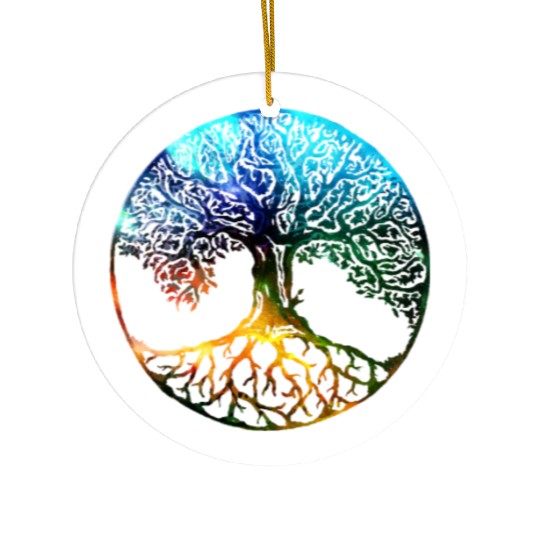 Tree of Life Mandala Ceramic Ornaments