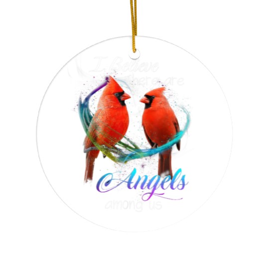 Cardinal Bird Ceramic Ornaments