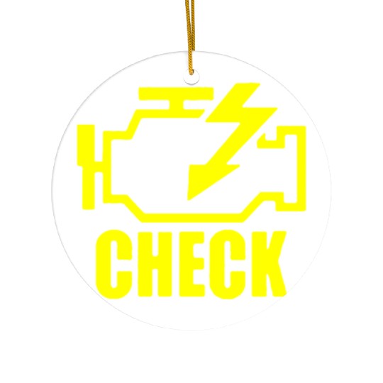 Mechanic Auto Repair Check Engine Light Ceramic Ornaments
