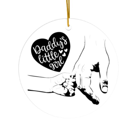 daddy little girl,daddy daughter Ceramic Ornaments,daddy&me