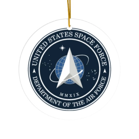 New Space Force Logo 2020 USSF Ceramic Ornaments