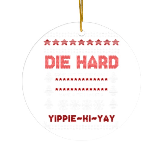 Die Hard Christmas Jumper Ceramic Ornaments