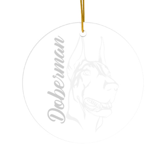 Doberman Ceramic Ornaments
