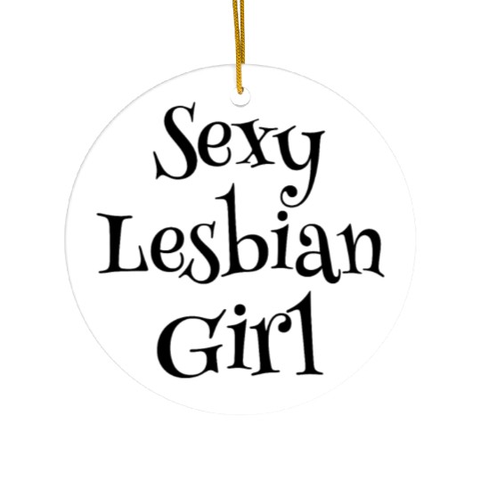 Sexy Lesbian Girl Ceramic Ornaments