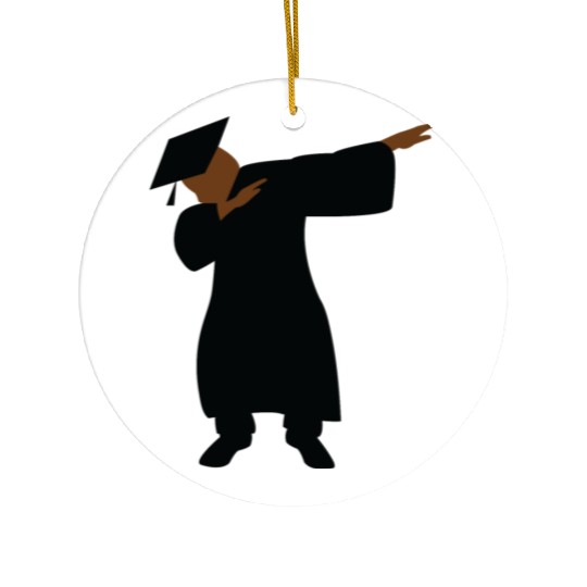 Black and Educated, African American Man Ceramic Ornaments