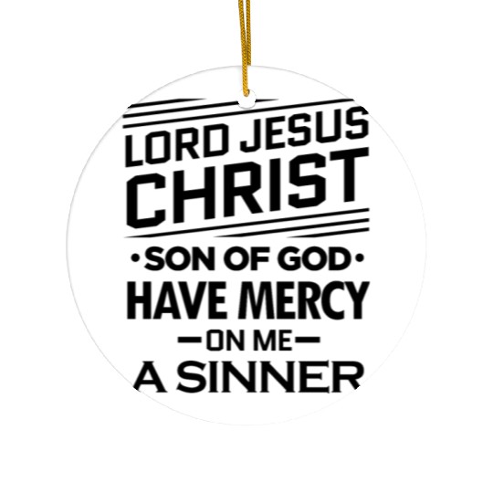 Jesus Prayer Cool Orthodox & Catholic Ceramic Ornaments