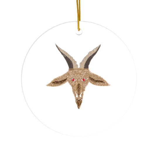 Baphomet Pentagram Ceramic Ornaments