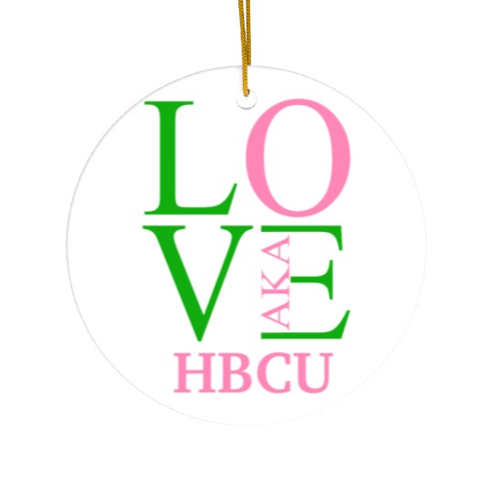 Hbcu Love Aka Paraphernalia For Soror Aphla Access Ceramic Ornaments