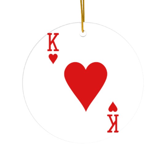 King of Hearts Halloween Costume Ceramic Ornaments