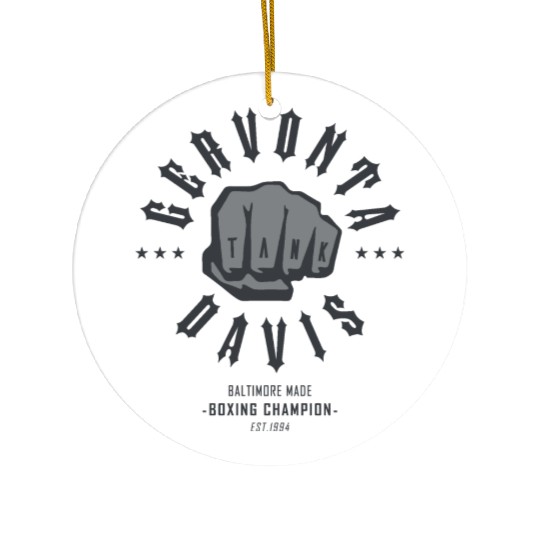 Boxing Champ Gervonta Davis Ceramic Ornaments