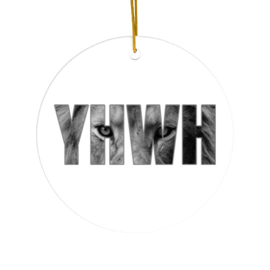 YHWH Yahweh God Lion Gift Ceramic Ornaments