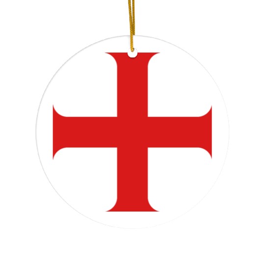 Knights Templar Cross Ceramic Ornaments