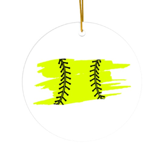 Softball Catcher Baseball Pitcher Bat Ball Player Ceramic Ornaments