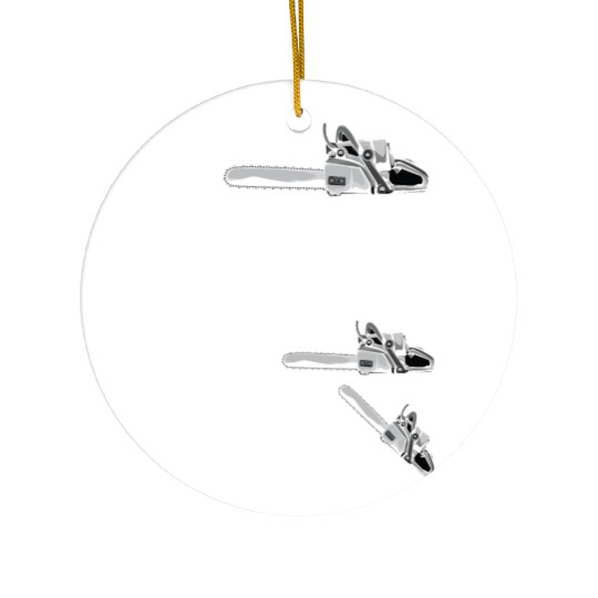 Chainsaw Trees Felling Foresters Funny Gift Ceramic Ornaments