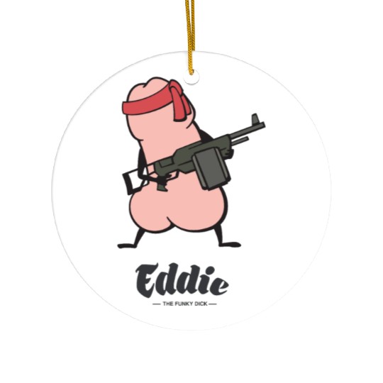 Eddie Funky Rambo Dick Ceramic Ornaments
